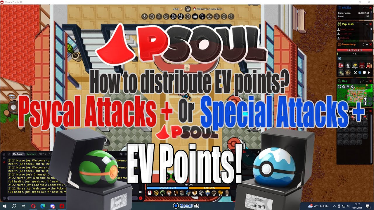 [Tutorial] PSoul - How to Distribute EV Points? Attacks or Special Attacks ?