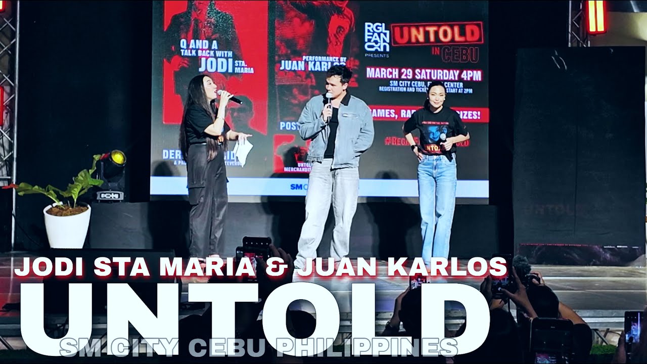 Jodi Sta Maria and Juan Karlos for the movie UNTOLD at SM City Cebu