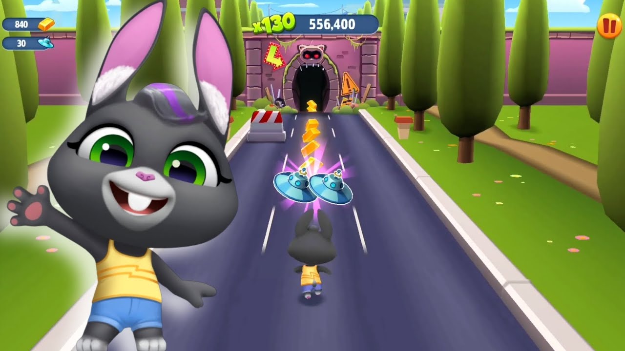Talking Tom Gold Run New Update | Talking Becca vs Cave Raccoon Boss - Full Screen