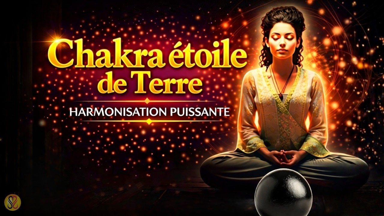 30 MIN 💫 Chakra Etoile de Terre🌎Méditation Soin d'Énergie🎶Harmonisation Puissante 🧘‍♀️ Ascension 5D🎧