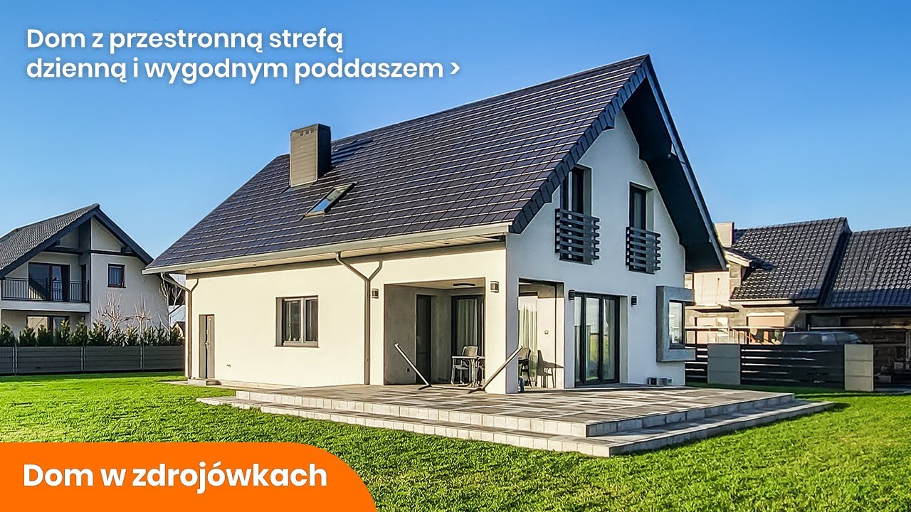 Dom w zdroj&oacute;wkach - Dom z przestronną strefą dzienną i wygodnym poddaszem - ARCHON+ Projekty Dom&oacute;w