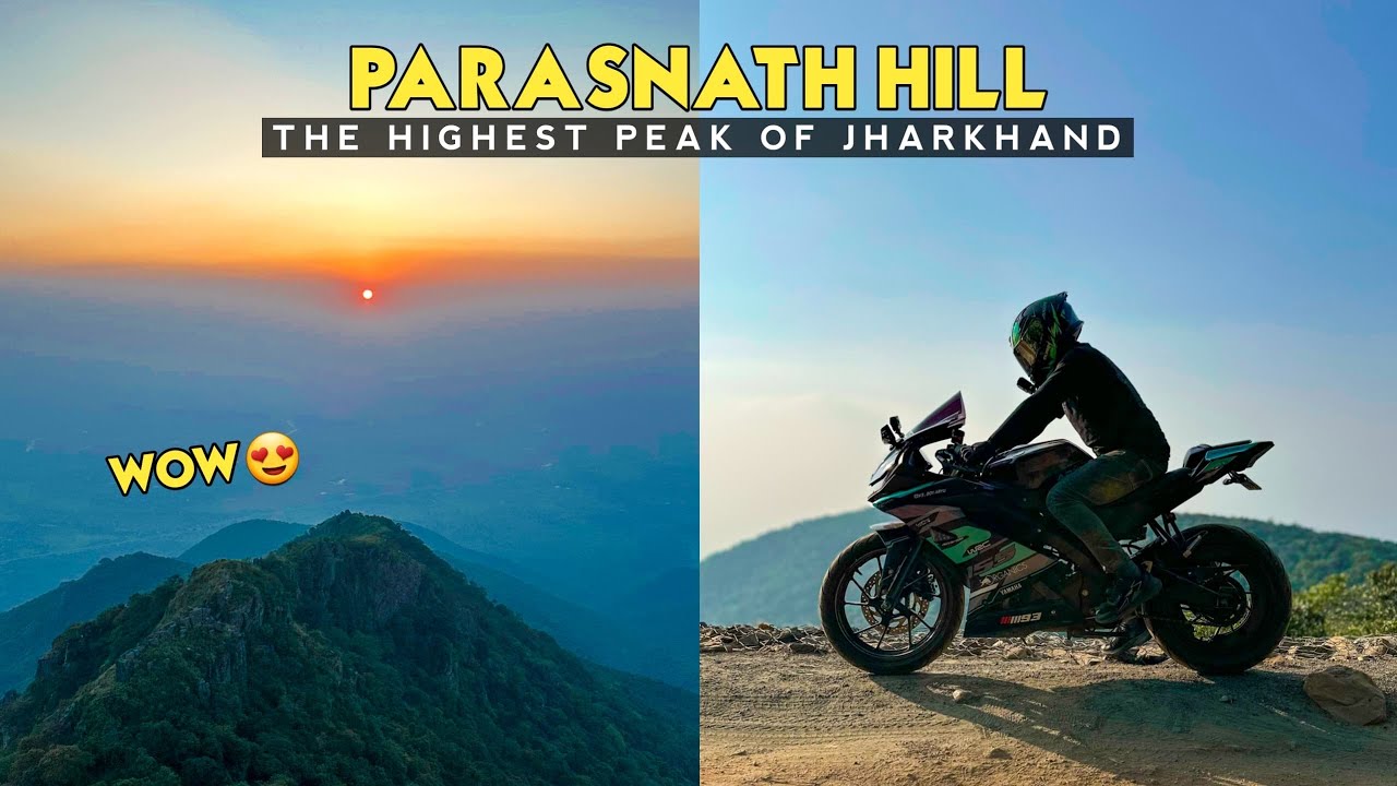 HIGHEST PEAK OF JHARKHAND | PARASNTH HILL | SUNDAY RIDE OFF-ROADING R15V3 😱