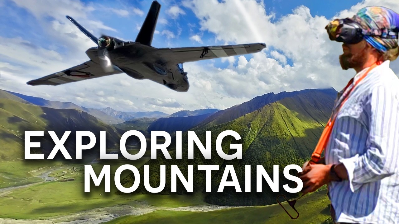 mountain surfing by FPV fixed wing | 4K relaxation | no words | chill