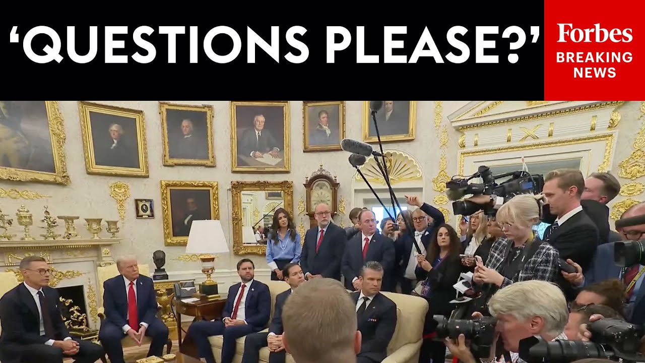BREAKING NEWS: Trump, Finland's President Take Questions About Nobel Peace Prize, Israel-Hamas Deal