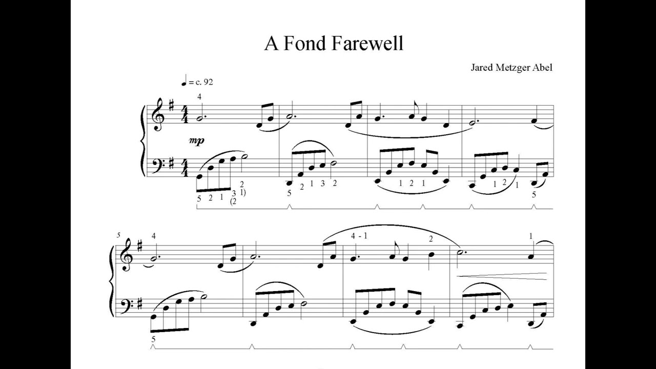 A Fond Farewell - Abel
