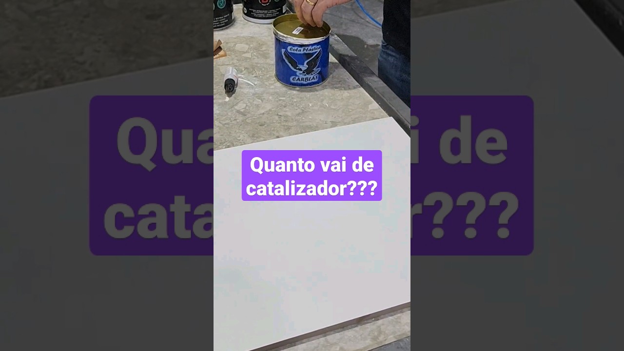 Qual o tanto certo de catalizador no cola pl&aacute;stica? #platica #cola #porcelanatos #massa #obra