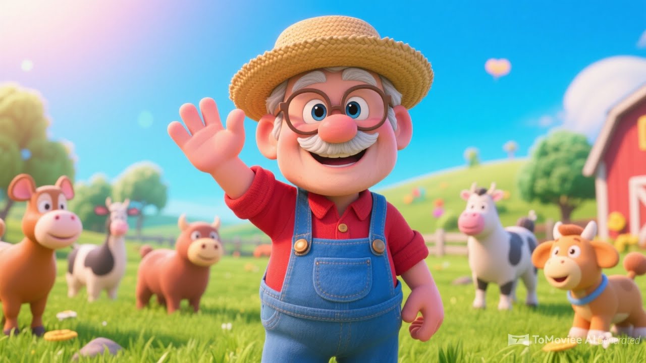 Old MacDonald Had a Farm 🐮🐷🐤 | Classic Nursery Rhyme for Kids & Toddlers | Animal Sounds Song