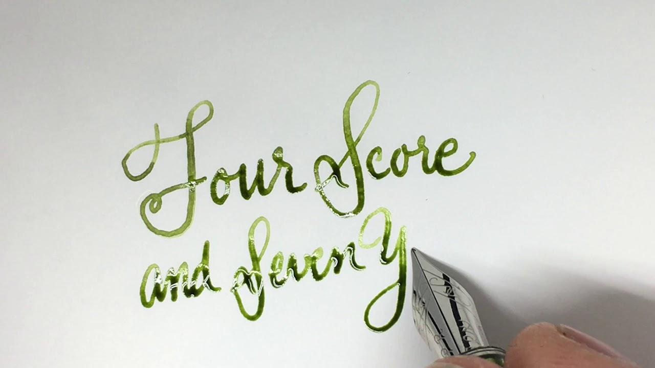 How to Write with a Flex Nib Fountain Pen