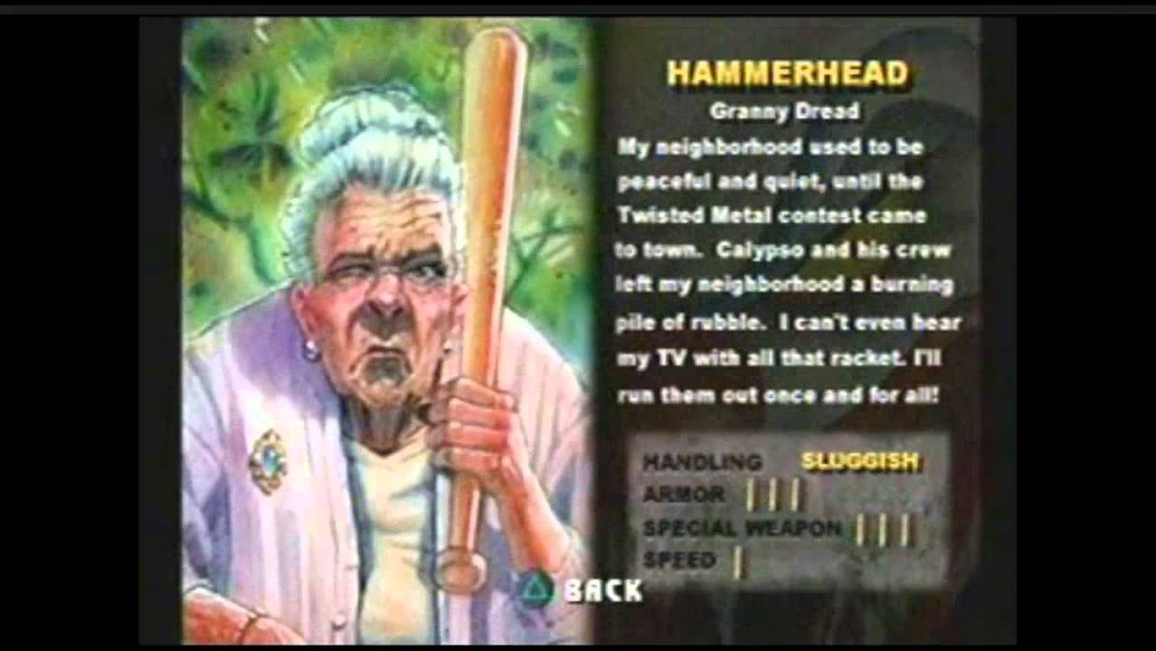 All Twisted Metal 3 character info