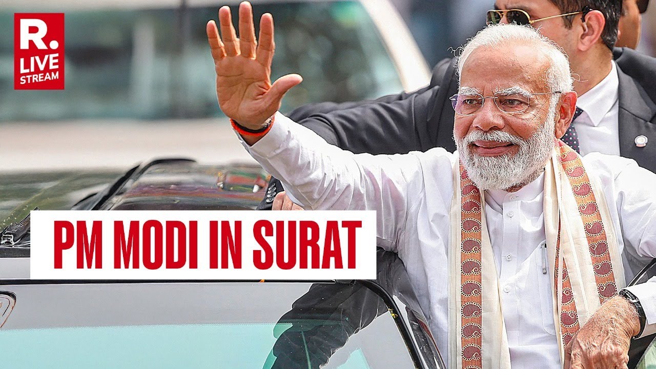 PM Modi LIVE: Prime Minister Reviews Bharat&rsquo;s High Speed Bullet Train System | Surat | MAHSR