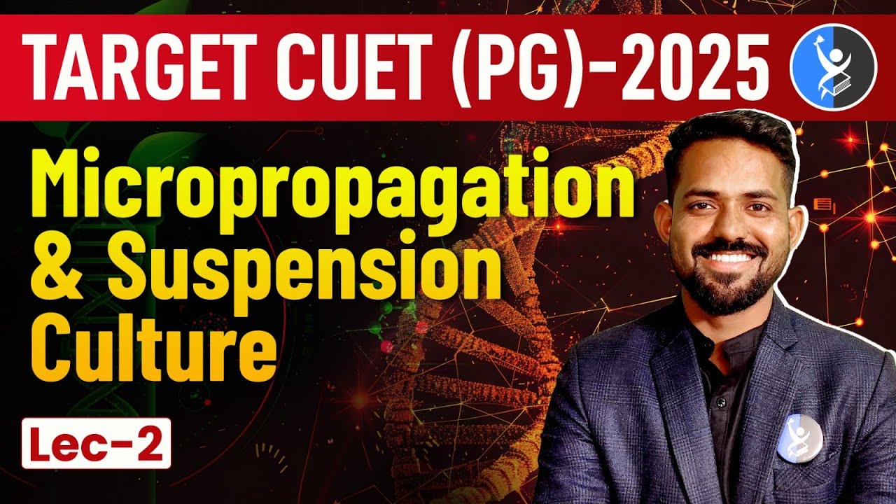 Plant Tissue Culture CUET PG 2025: Master Micropropagation & Suspension Culture