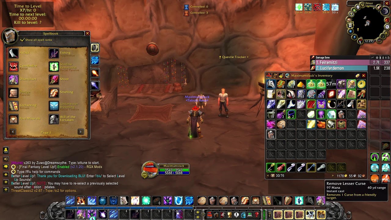 WOW TBC  Anniversary - MAGE LEVELING  #wow #warcraft #gaming #warrior #mage