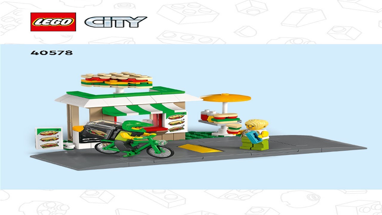 LEGO instructions - City - 40578 - Sandwich Shop