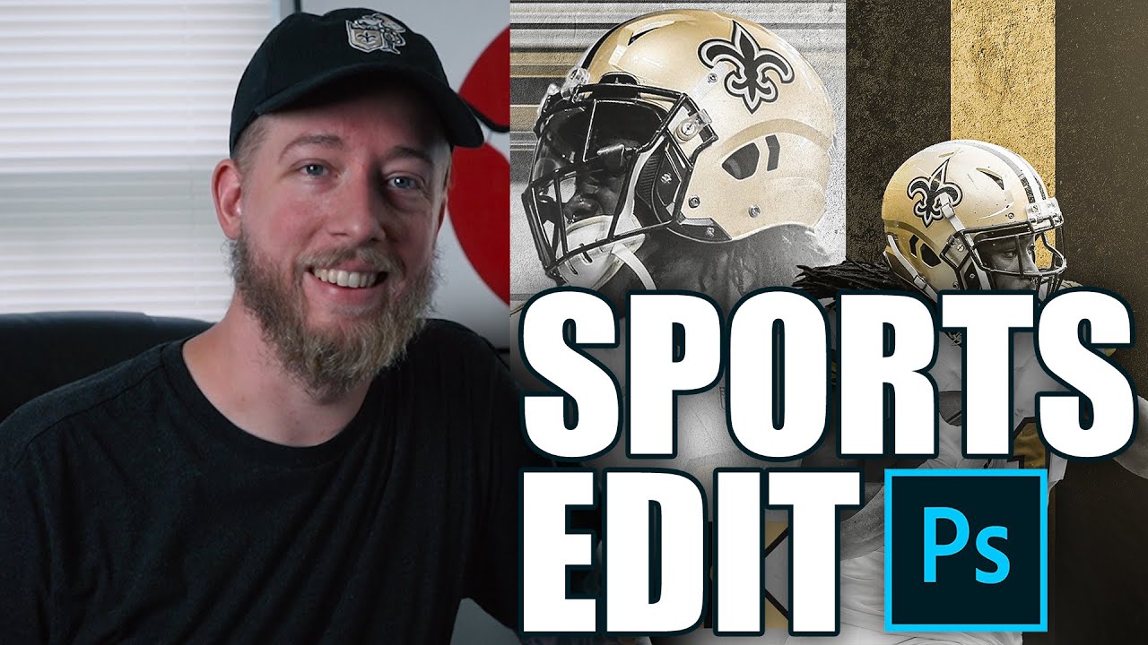 How To Make A DOPE Sports Edit - Photoshop Tutorial