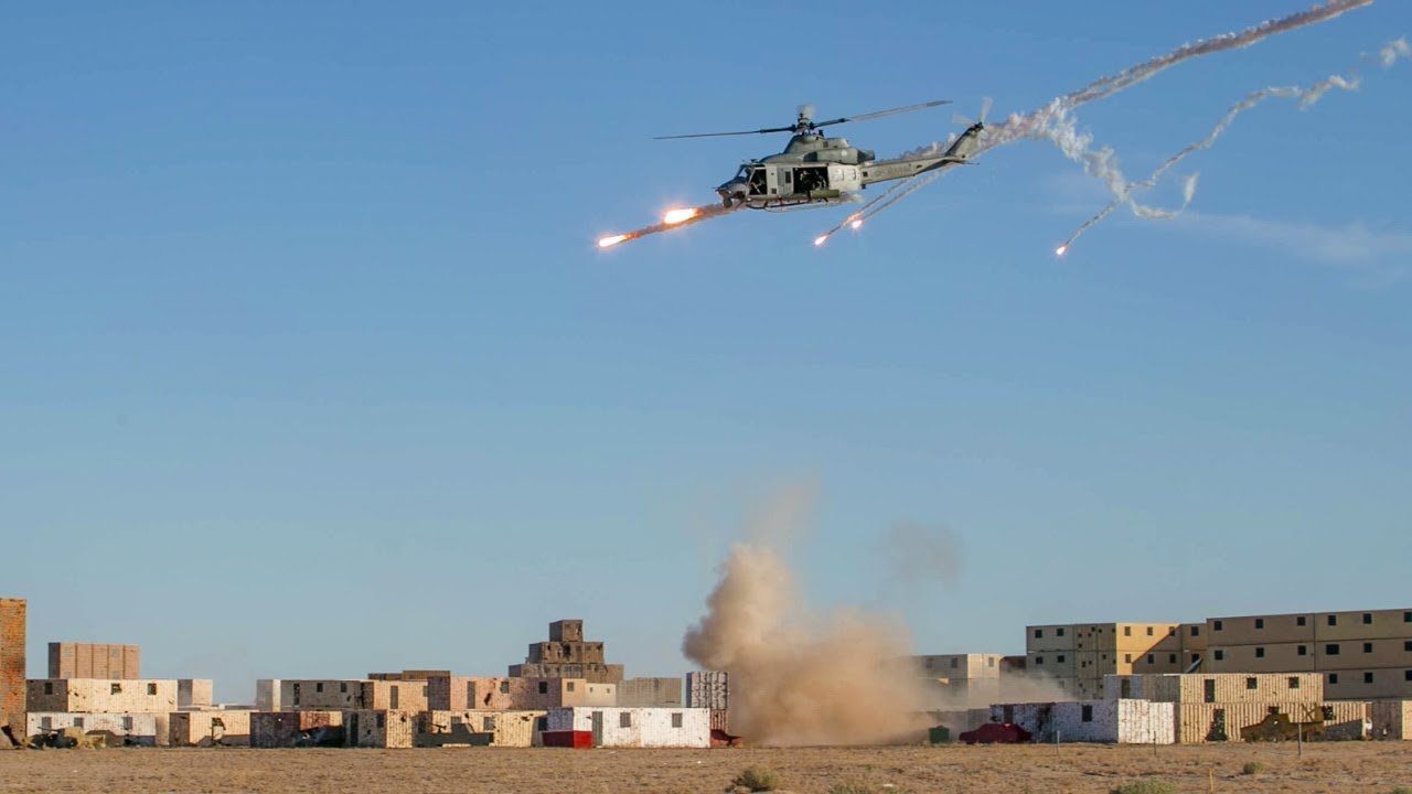 Marines Call for Close Air Support . Footage + Radio Communication Audio