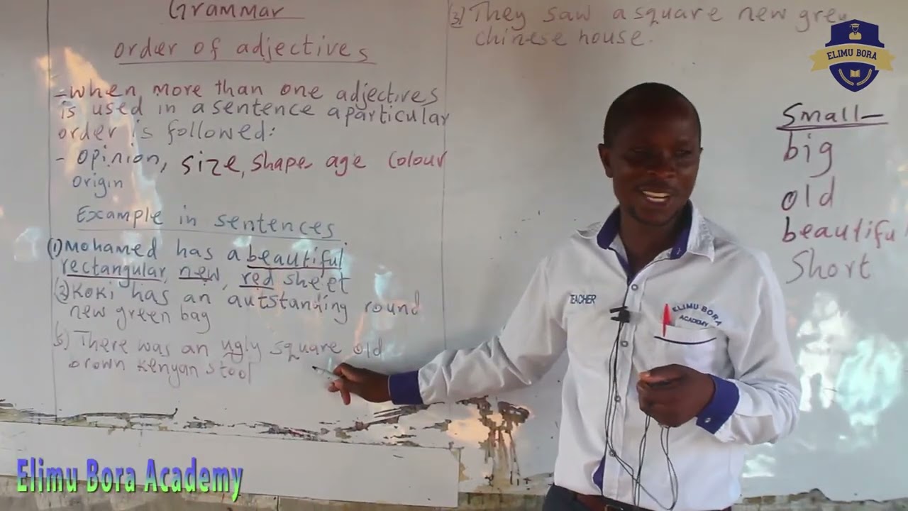 Порядок прилагательных – Урок английского языка для 6 класса | Мистер Макона