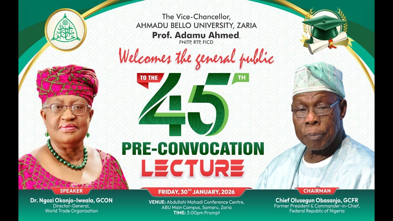 ABU 45th Pre-Convocation Lecture