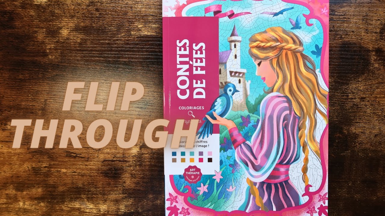 new hachette heroes coloring book | contes de fees (fairytales) flip through!