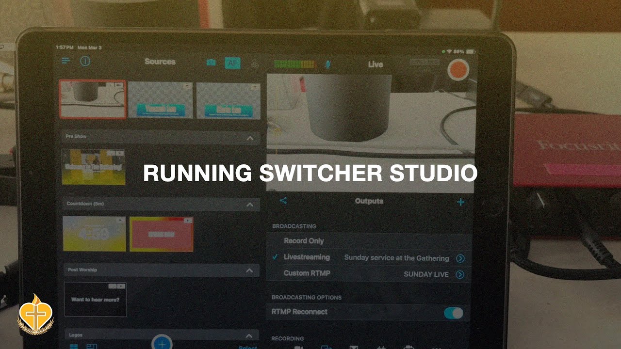 Running the Livestream with Switcher Studio