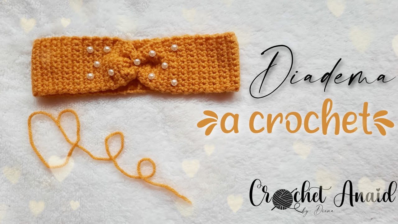 DIADEMA TEJIDA A CROCHET | Vincha, Tiara, etc. | Crochet Anaid
