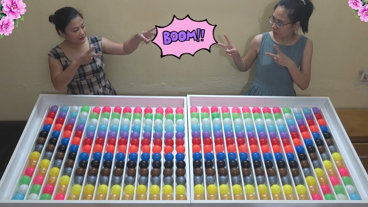 👫 Satisfying ASMR Gameplay | Two Players Sorting Color Balls 🔮