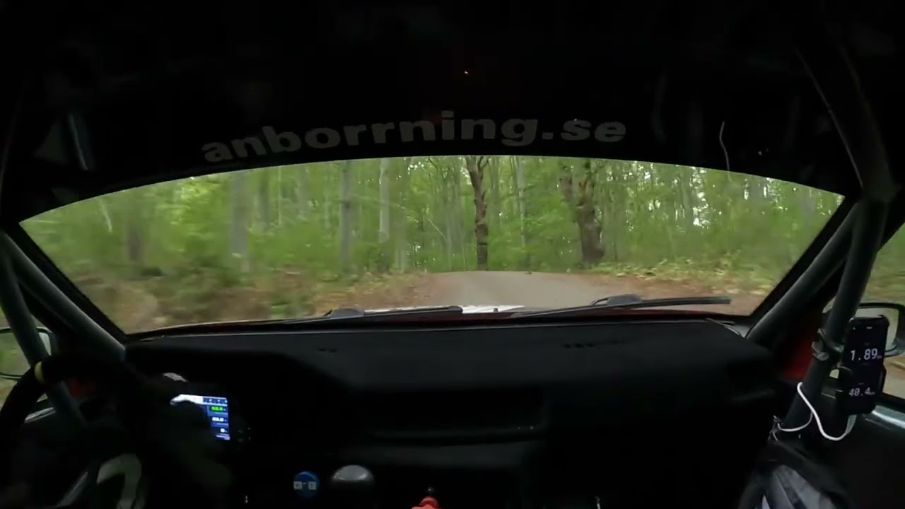 100 åringen Enköping 2025 SS2 med ordentlig avåkning och rull på 8,45 varv
