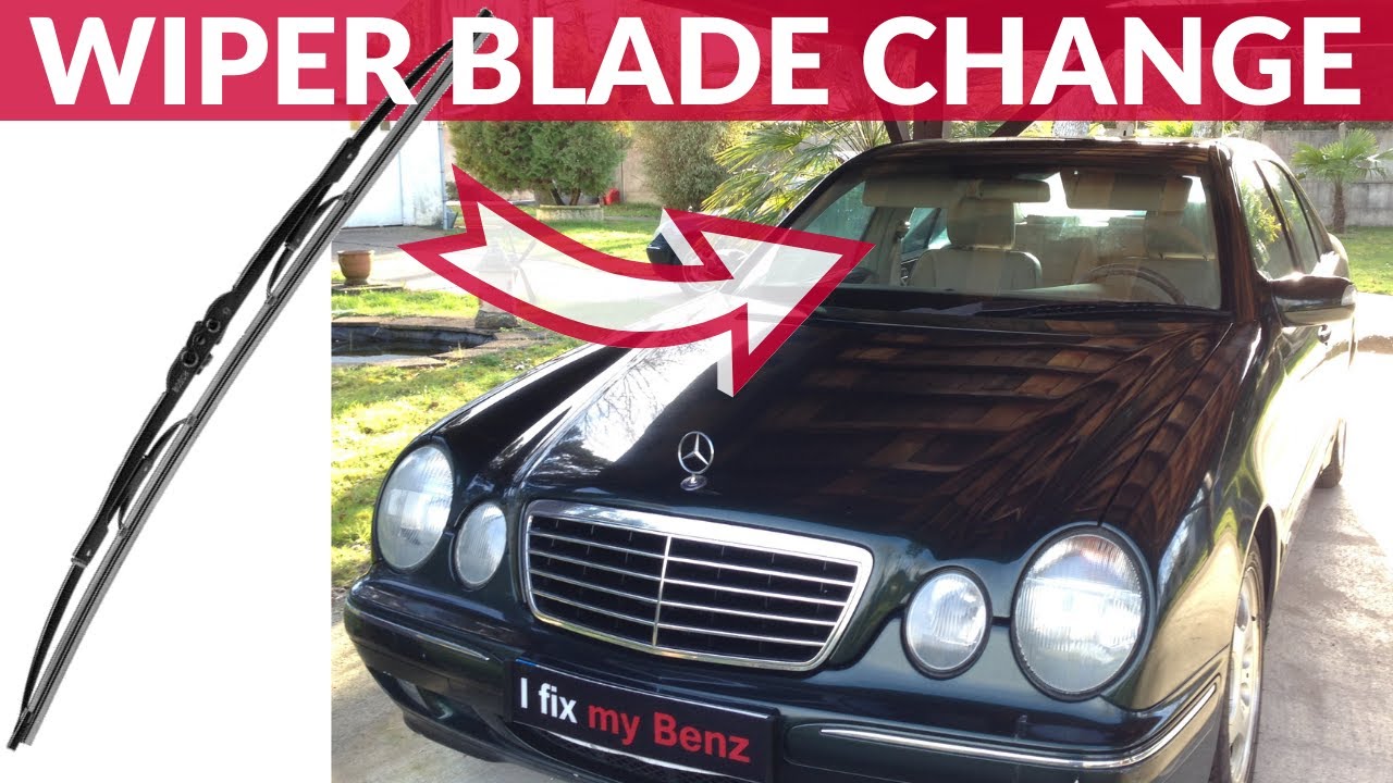 How to replace the wiper blade - Mercedes E Class (W210)