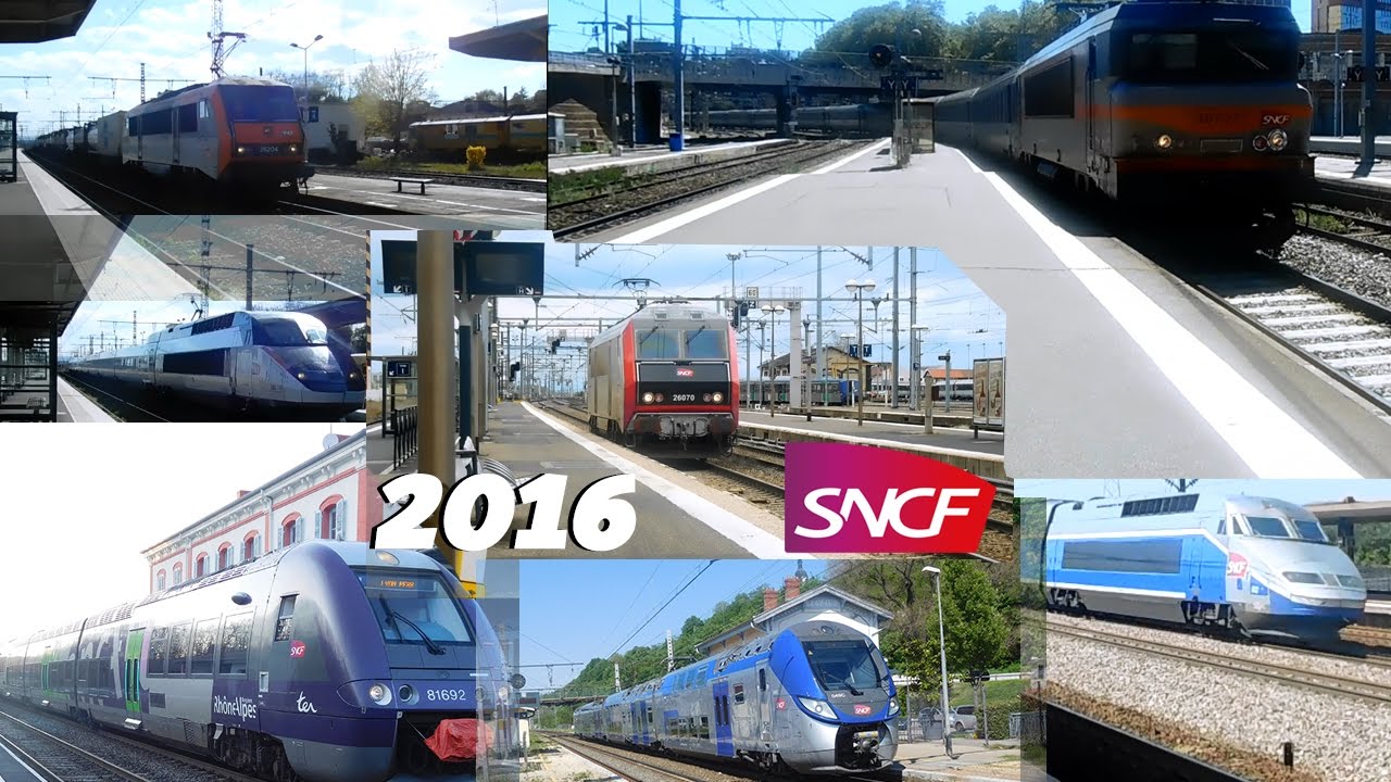 Compilation des trains de la SNCF 2016