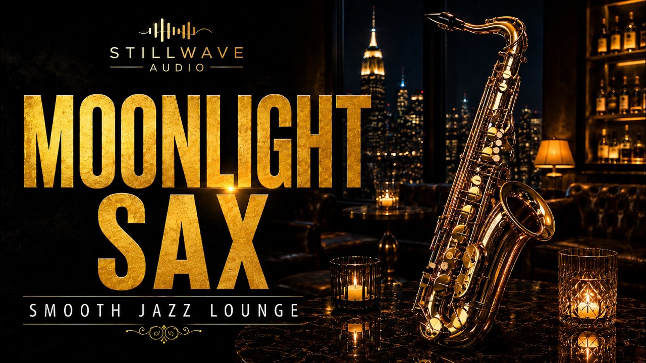 Moonlight Saxophone Jazz | Smooth Background Music for Work, Study & Relax (2 Hours)