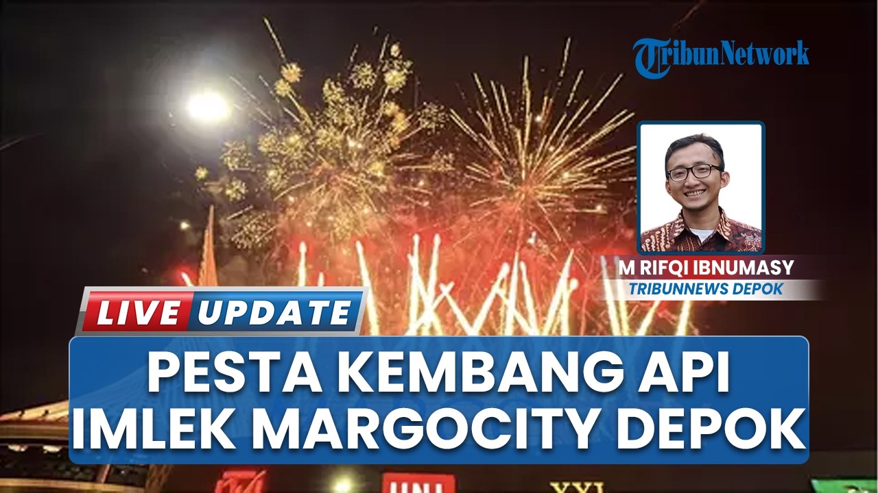 Meriah! Perayaan Imlek di Margocity Depok Dipadati Pengunjung, Pesta Kembang Api Memukau Warga
