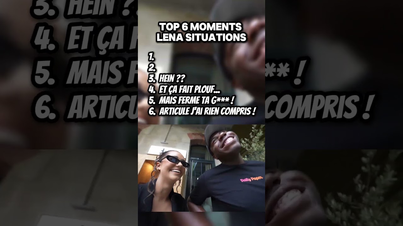 Top 5 moment L&eacute;na situations 🤣 #lenasituations #humour #drole #shorts
