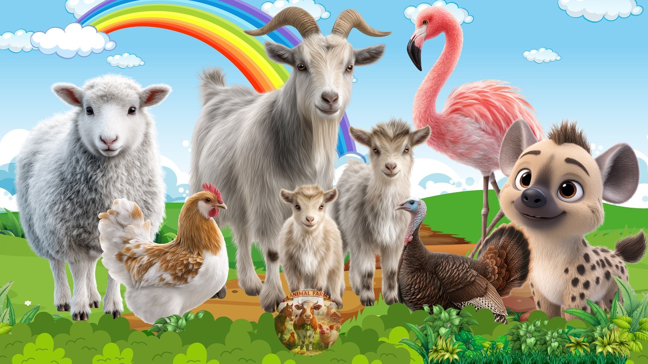 Farm Animal Moments: Goat, Sheep, Flamingo, Chicken, Hyena, Turkey – Animal Sounds