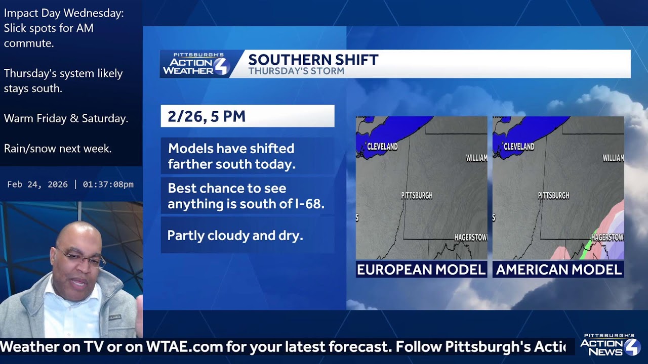 Live February 24: More snow Wednesday morning for Western PA