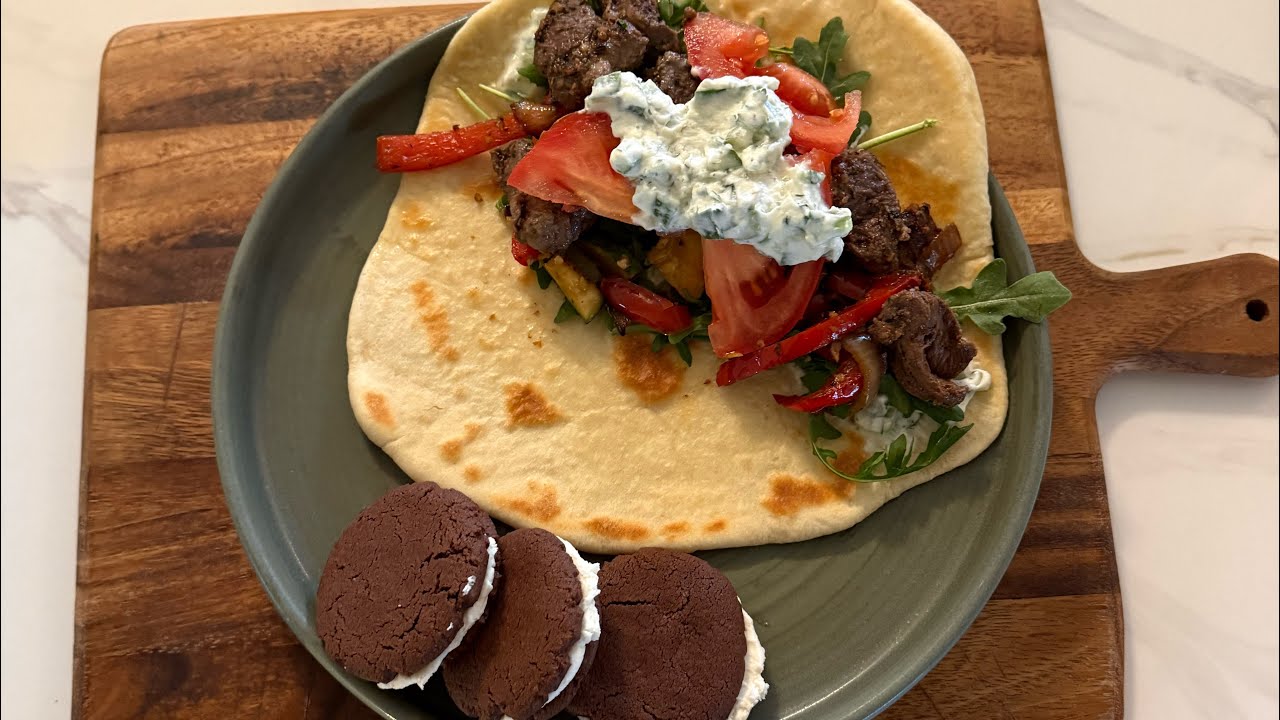 Greek Naanwiches and Homemade Oreos