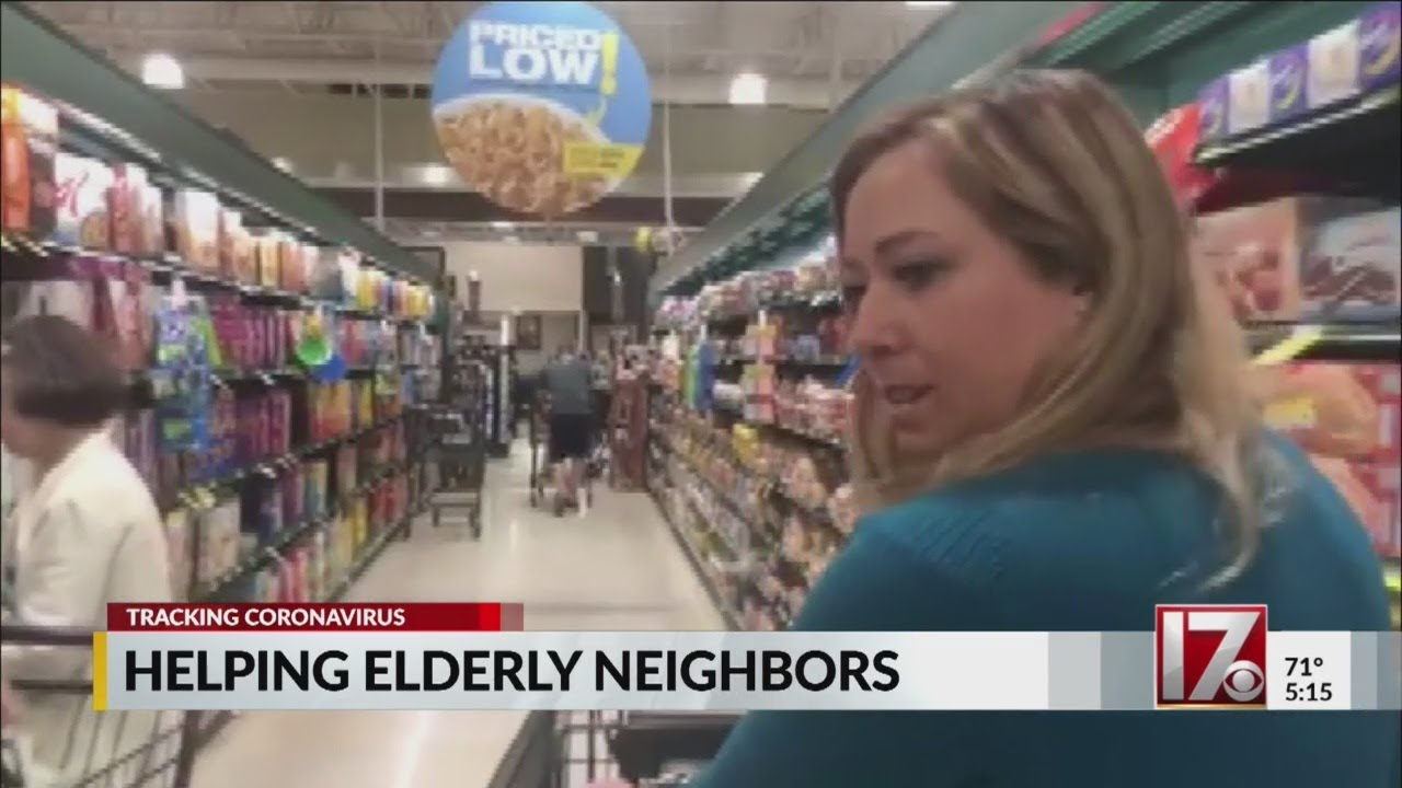 Helping elderly neighbors amid coronavirus pandemic