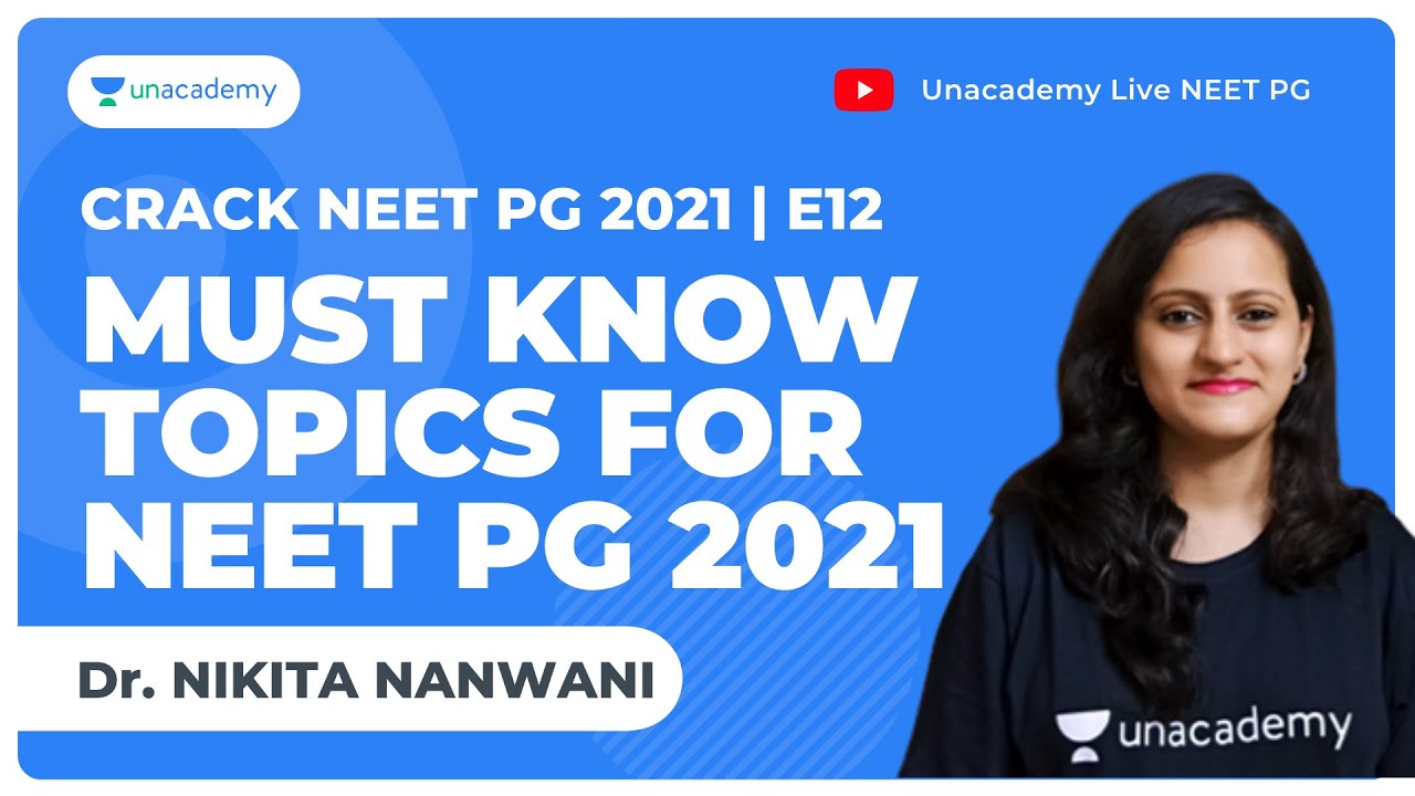 E12 | Must Know Topics for NEET PG 2021 | Dr. Nikita Nanwani