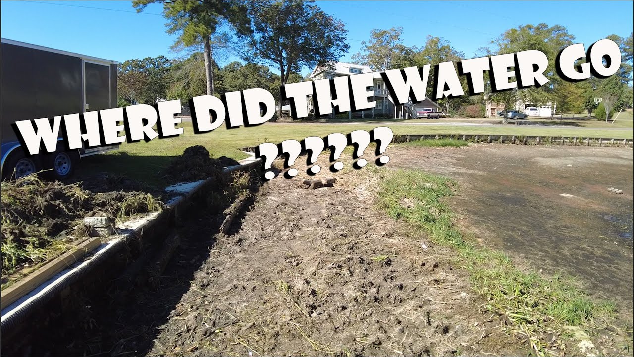 They are draining the lake!!