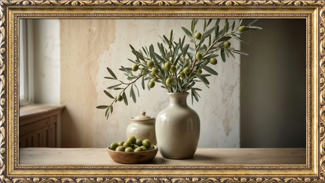 Olive tree frame 4k 2h