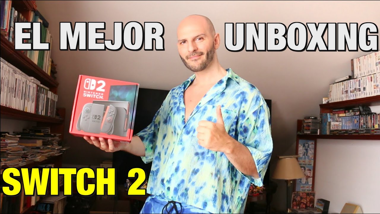 EL MEJOR UNBOXING DEL MUNDO DE LA NINTENDO SWITCH 2 - Sasel - videojuegos - noticias - español