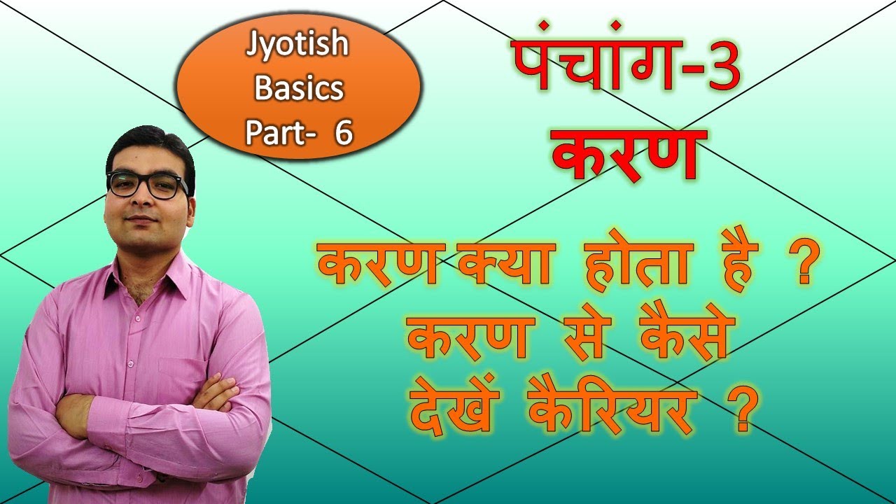 Astrology Basics- Part 6| Panchang-3| What is Karana- करण क्या होता है ?| Karana & your Career|Hindi