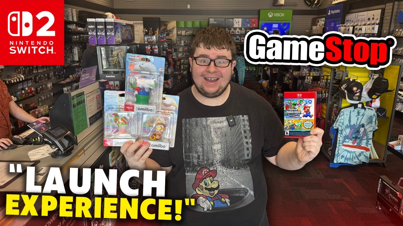 Покупайте Super Mario Wonder для Nintendo Switch 2 и Amiibo в GameStop!