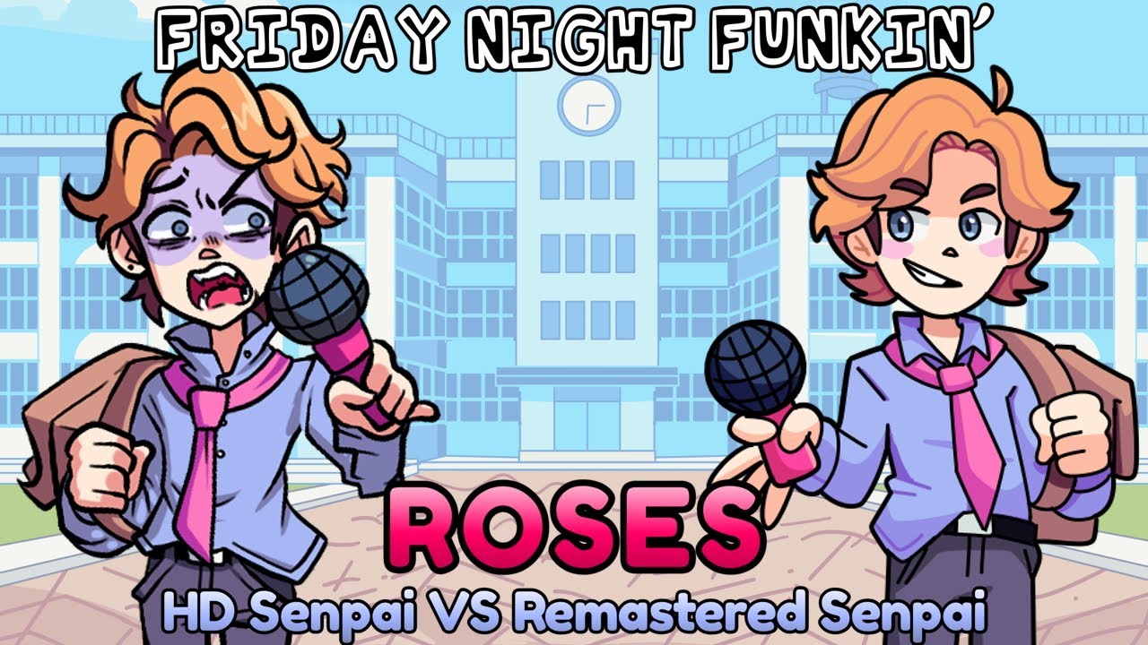 HD Senpai VS Remastered Senpai (Friday Night Funkin')