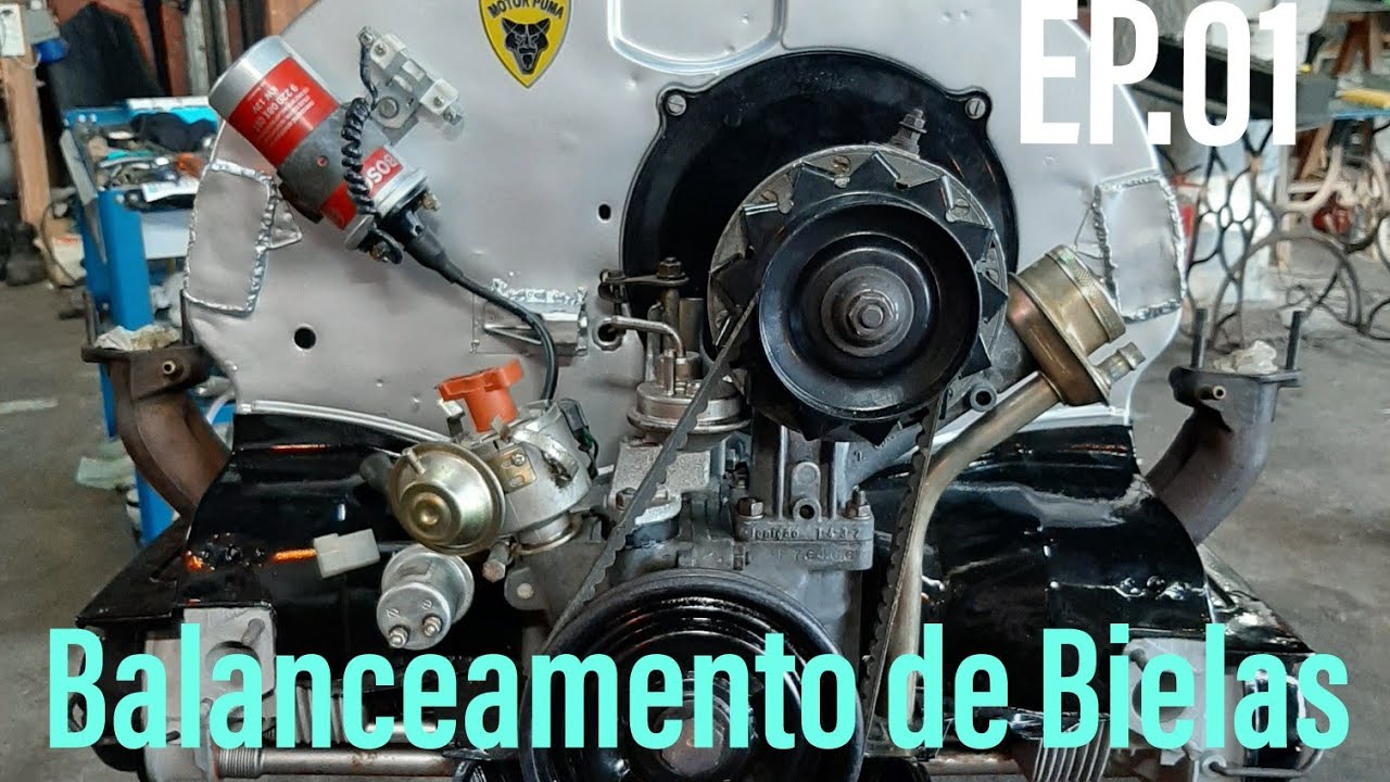 Balanceamento de Bielas. Ep 01. Motor VW 1600 antigo, fusca, kombi, puma, Brasília etc..
