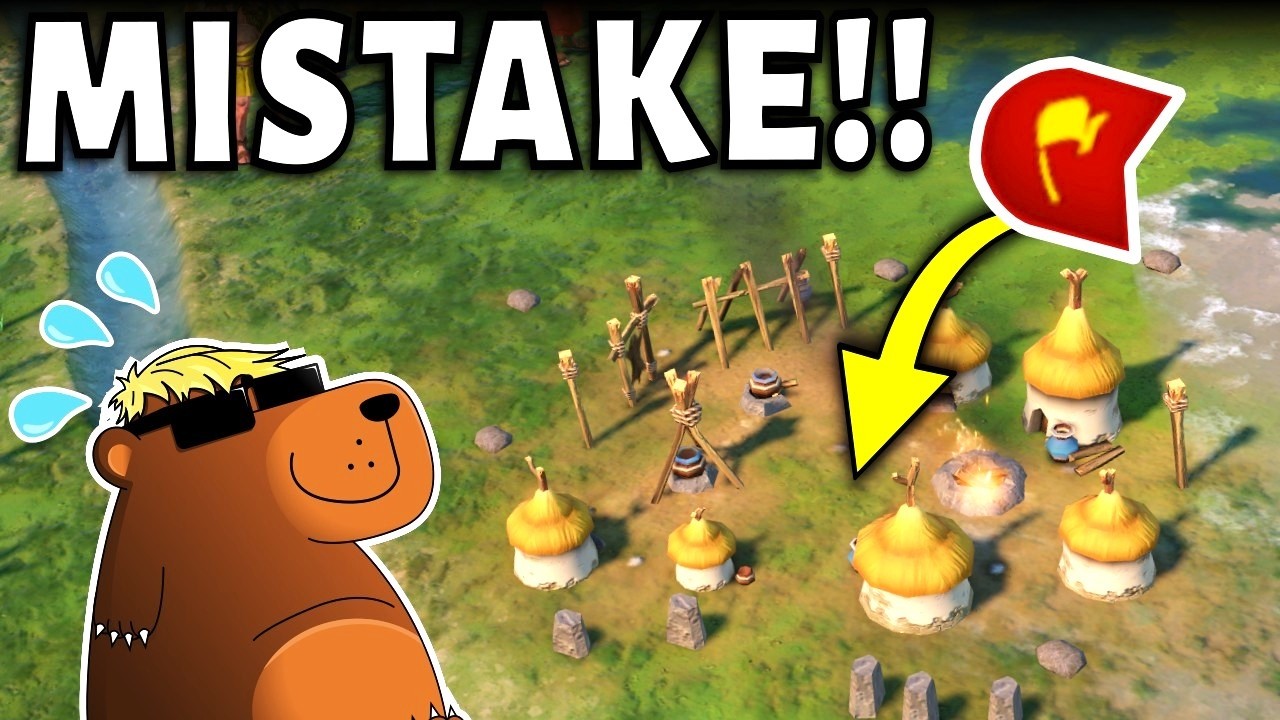 MISTAKE! Don't Put Settlers In 20x Tribal Villages...! (Deity Spain Civ 6)