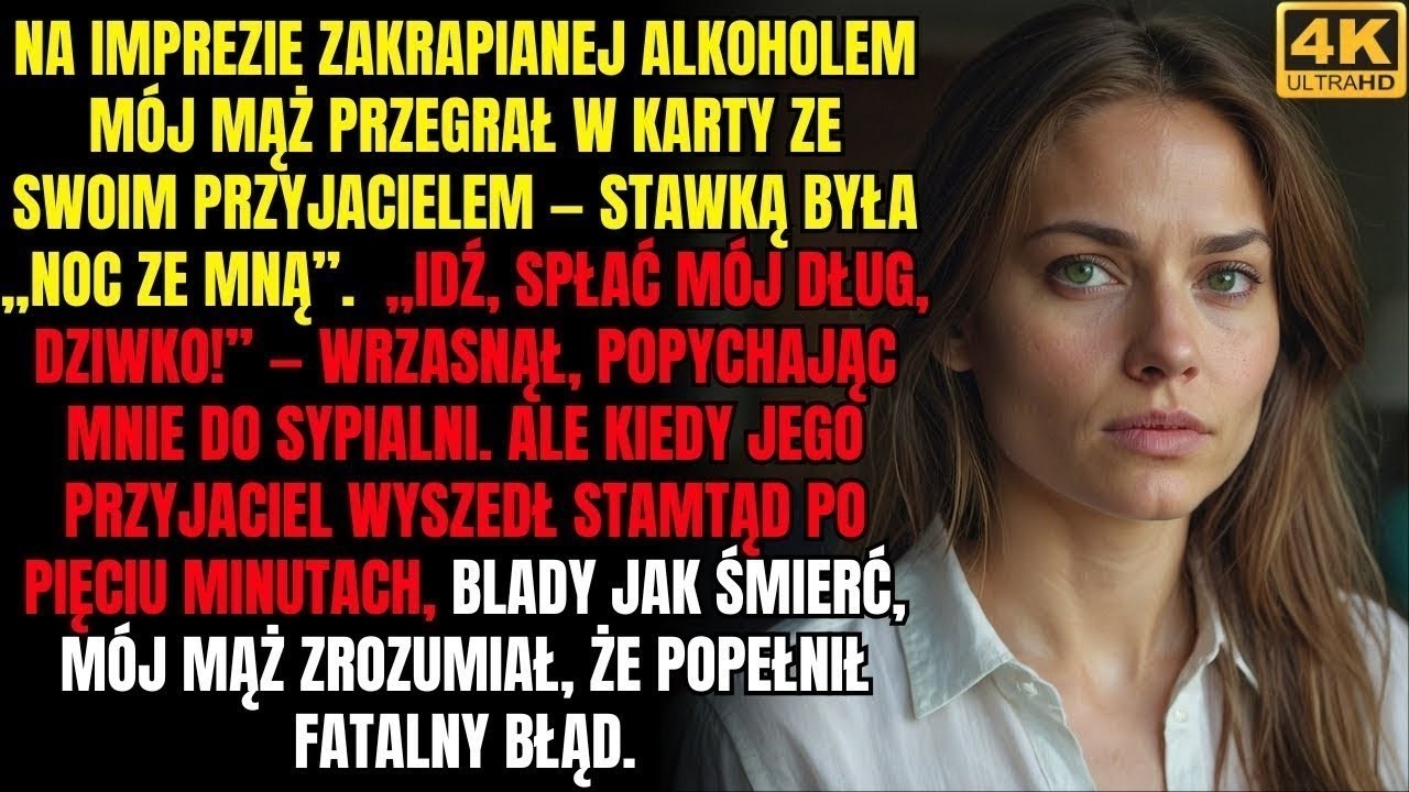 „Teraz jesteś moją żoną, a to znaczy, że będziesz sypiać z moimi przyjaciółmi, jeśli ci każę!”
