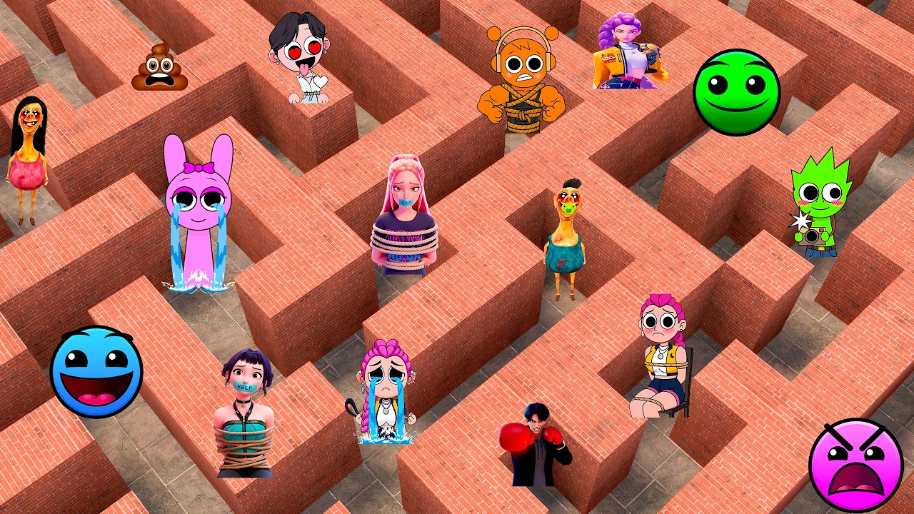 I FOUND ALL NEXTBOT FAMILY IN MAZE In Garry's Mod!