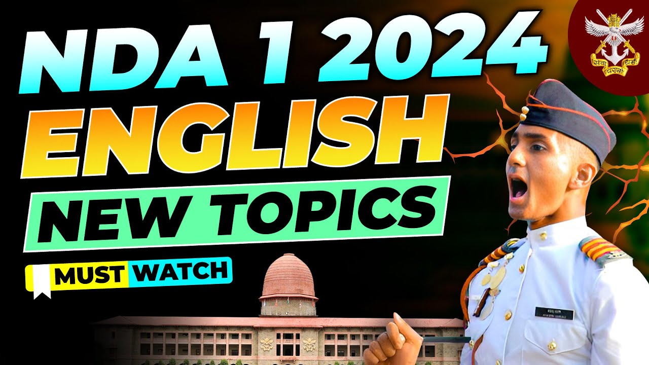 NDA 1 2024 Exam New English Topics Added in 2024