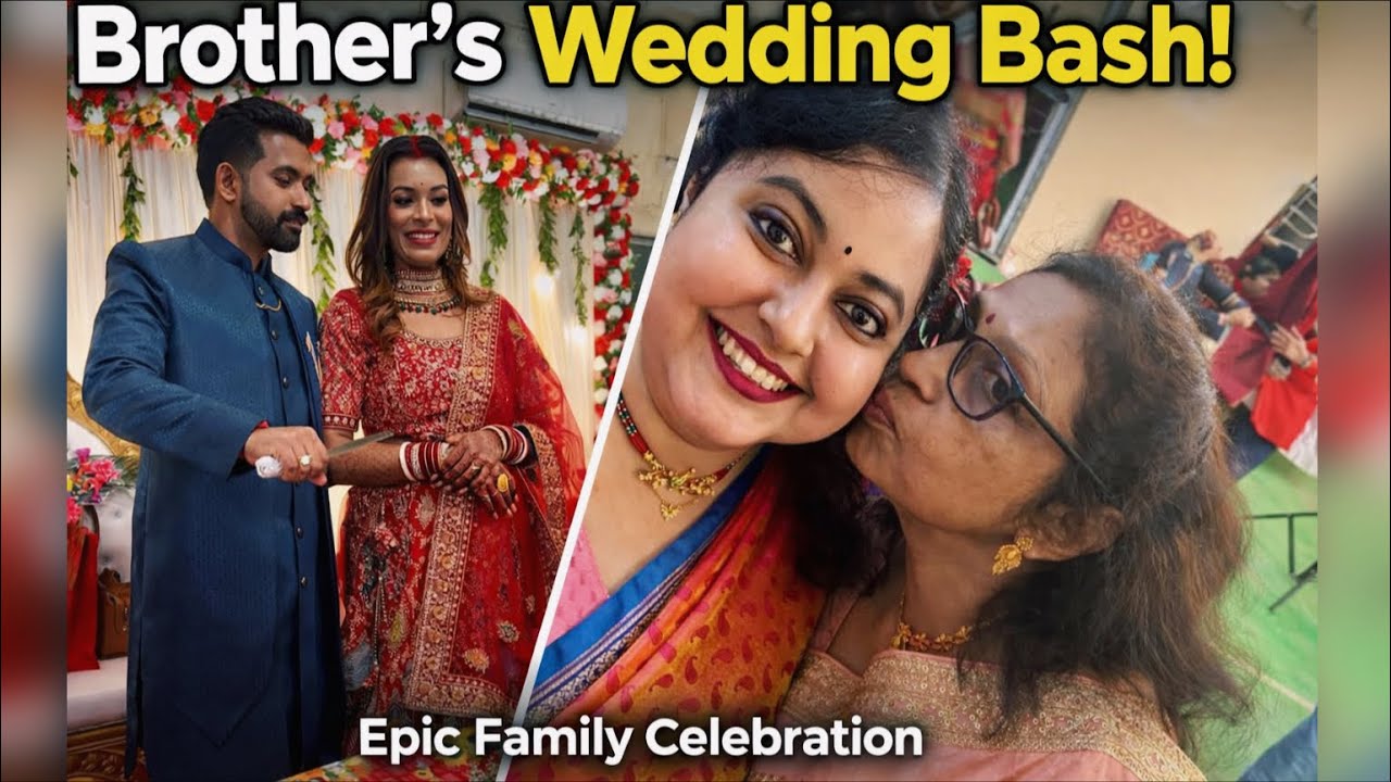 Brother’s Wedding Reception Highlights | Joyful Family Celebration | Indian Wedding Vibes!💍♥️