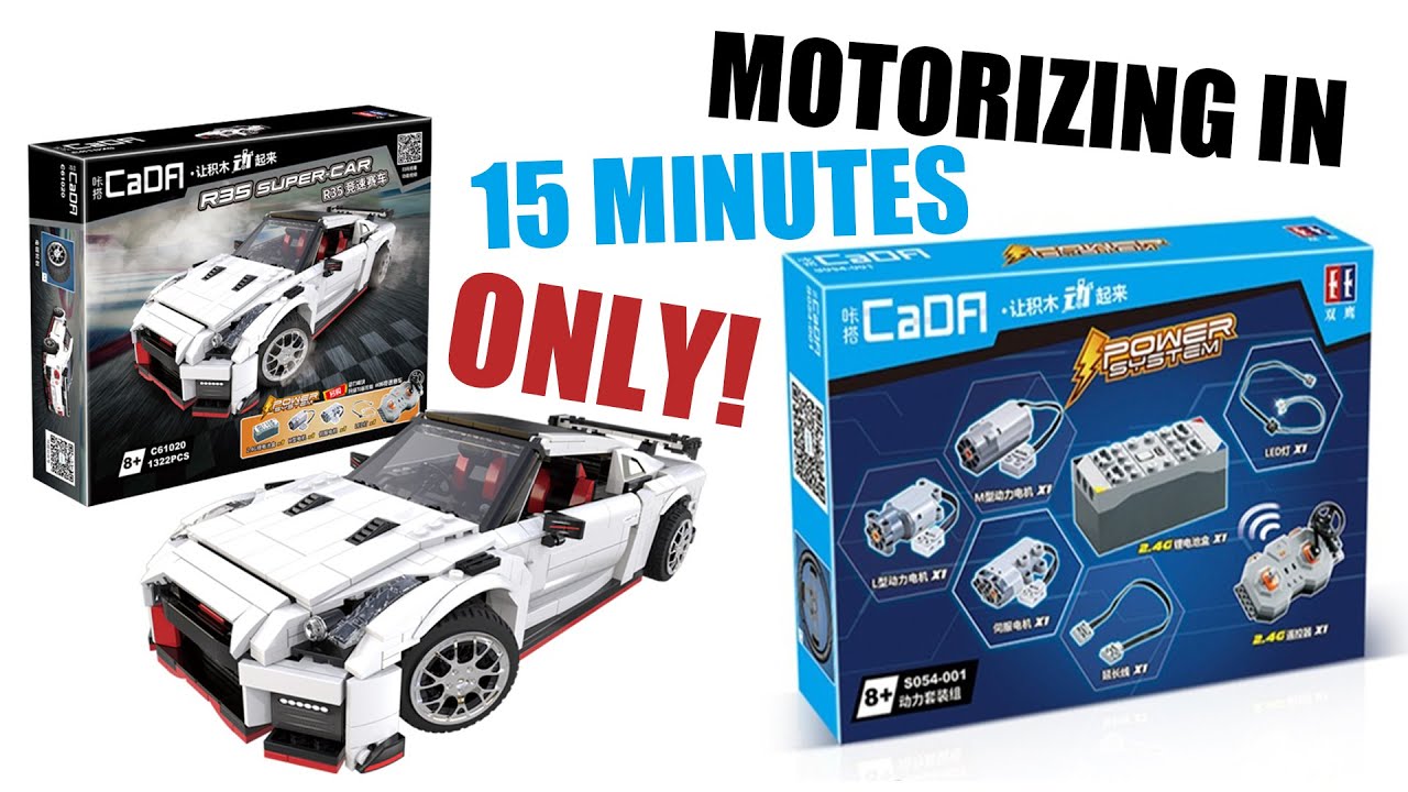 Cada Bricks S054 Power System | Motorizing C61020W R35 Speed Build