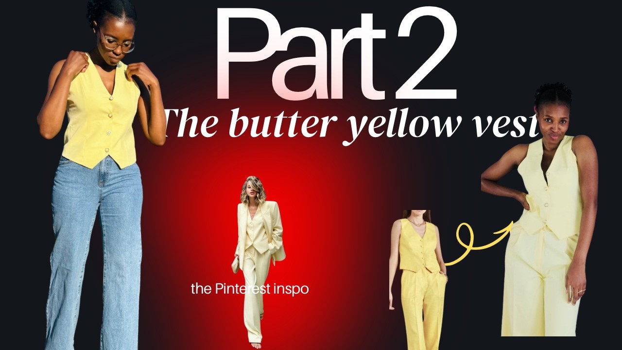 I made the perfect butter yellow suit waistcoat | DIY sewing part 2